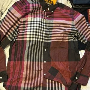 Burberry long sleeve button down shirt